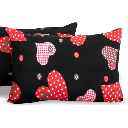 Imagem de Kit 10 Fronha Avulsa Malha Estampada 100% Algodão Com Zíper