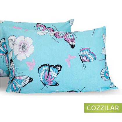 Imagem de Kit 10 Fronha Avulsa Malha Estampada 100% Algodão Com Zíper