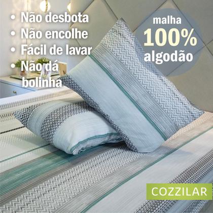 Imagem de Kit 10 Fronha Avulsa Malha Estampada 100% Algodão Com Zíper
