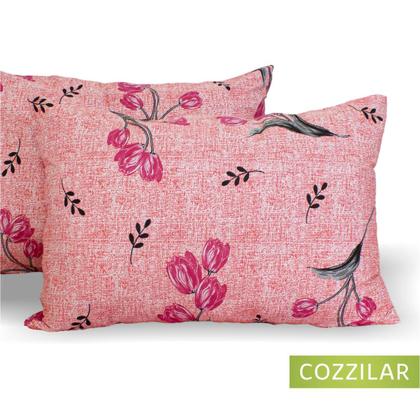 Imagem de Kit 10 Fronha Avulsa Malha Estampada 100% Algodão Com Zíper