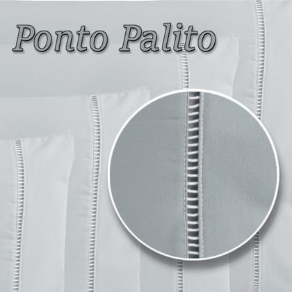 Imagem de Kit 10 Fronhas ( 5 Pares ) Percal 200 Fios Ponto Palito 100 Algodão