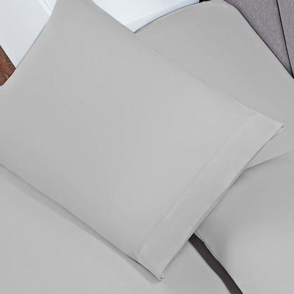 Imagem de Kit 10 Fronhas 70 X 50 Soft Capa Travesseiro Envelope Cinza