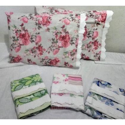 Imagem de Kit 10 Fronhas Estampadas Pra Travesseiro Poliester Atacado