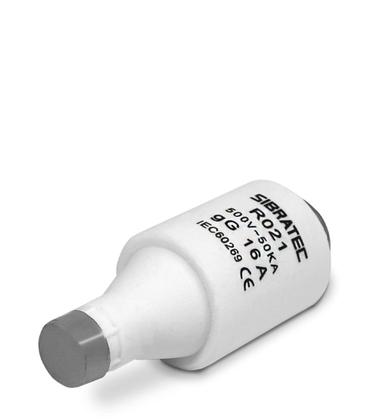 Imagem de Kit 10 Fusíveis Diazed Retardado RO21 16A 500V 50kA Sibratec