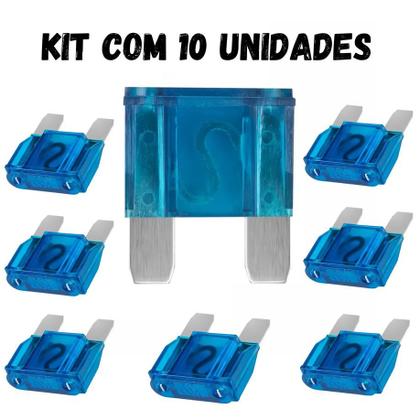 Imagem de Kit 10 Fusíveis Max Automotivo Amperagem Lâmina Bateria Lote