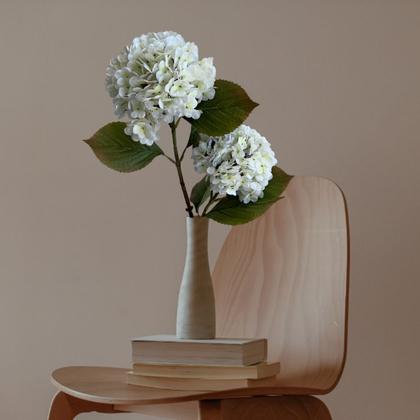 Imagem de Kit 10 Galhos de Flor Hortênsias Artificial para Composição de Quadros Rosa ou Branca - DE3623