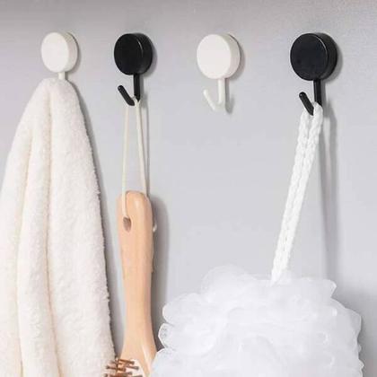 Imagem de Kit 10 Ganchos Adesivos Organizador Sem Furos Suporte Parede