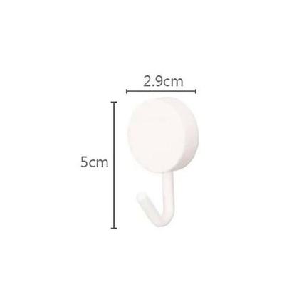 Imagem de Kit 10 Ganchos Adesivos Organizador Sem Furos Suporte Parede