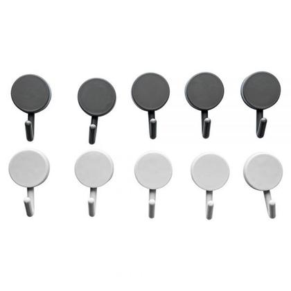 Imagem de Kit 10 Ganchos Adesivos Organizador Sem Furos Suporte Parede