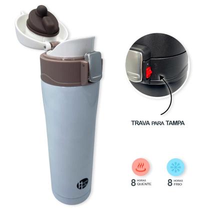 Imagem de Kit 10 Garrafas Isotérmica com Tampa 500ml