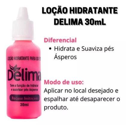 Imagem de Kit 10 Gel de Arnica + 1 Loção Milagrosa Delima Trata Rachaduras e Fissuras nos Pés