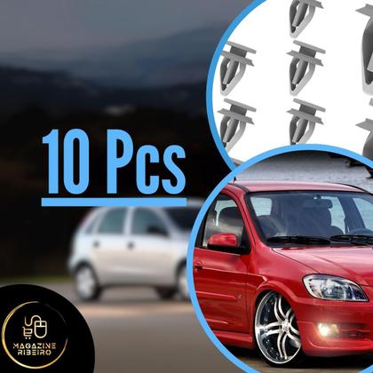 Imagem de Kit 10 Grampos Retrovisor Lateral Celta Corsa Cobalt Tigra