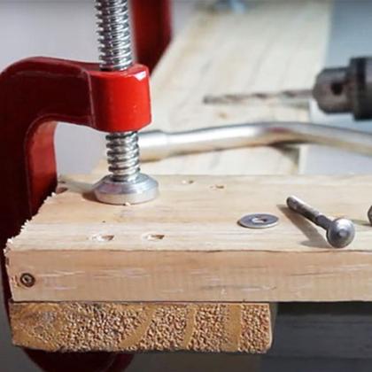 Imagem de Kit 10 Grampos Sargento Tipo C 2 Polegadas Marcenaria 70mm Aço Metal Profissional