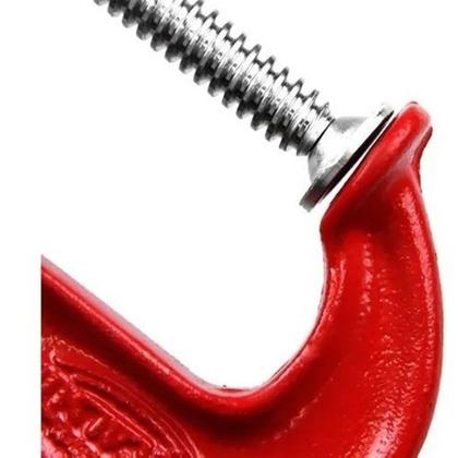 Imagem de Kit 10 Grampos Sargento Tipo C 6 Polegadas Marcenaria 200mm Aço Metal Profissional