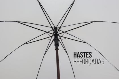 Imagem de KIT 10 Guarda Chuva Automático Portaria Reforçado Contra Vento 2205