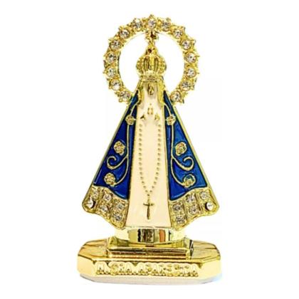 Imagem de Kit 10 Imagem Nossa Senhora Aparecida Miniatura Para Mesa M1