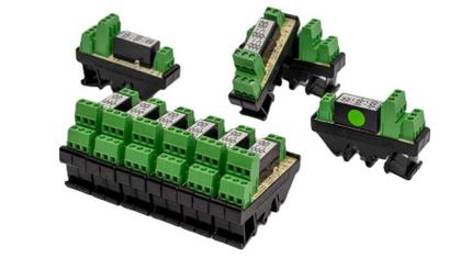 Imagem de Kit 10 interface borne rele duplo 220vac 8a