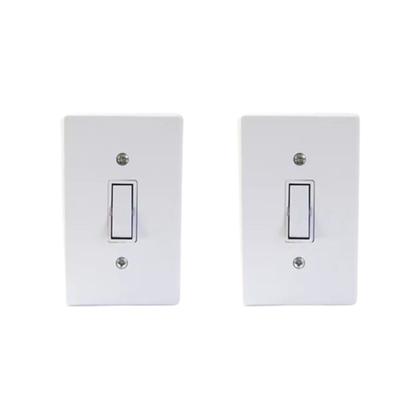 Imagem de Kit 10 interruptor 1 tecla simples c/placa 10a gelo radial