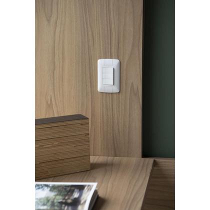 Imagem de Kit 10 Interruptor Triplo Simples 6A Branco Aria Tramontina