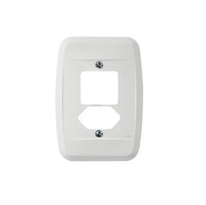 Imagem de Kit 10 Interruptores com Tomada Pezzi Embutir Branca