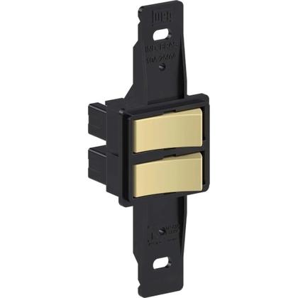 Imagem de Kit 10 Interruptores Simples Com 2 Teclas 10A 250Vca Tradicional Weg