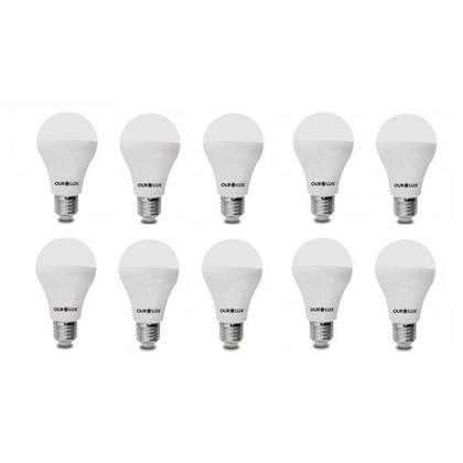 Imagem de Kit 10 Lampada LED Alta potencia 15 Watts Bivolt 6500k Branco Frio OUROLUX