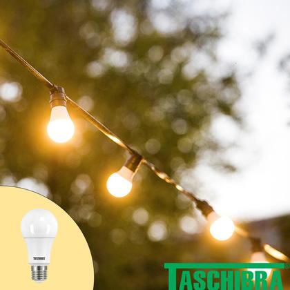 Imagem de Kit 10 Lampada Led Bulbo 12w E27 Branca Quente 3000k Amarela