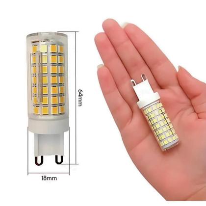 Imagem de Kit 10 Lâmpada Led Halopim G9 12w 88 Leds Para Lustre Arandela