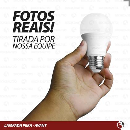 Imagem de Kit 10 Lâmpada Pera Led 12W Luz Branco Frio 6500K Bulbo Soquete E27 Bivolt - HE1050 AVANT