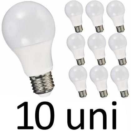 Imagem de Kit 10 Lâmpadas Led Bulbo 15w E27 Branco Frio Inmetro