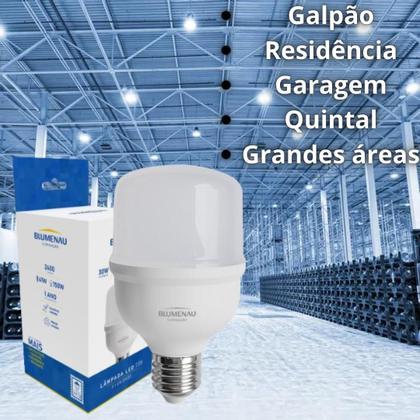 Kit 10 Lâmpadas Led Bulbo 20W Bivolt Alta Potencia Branca Fria 6500k Para Casa e Comércio - BLUMENAU ILUMINAÇÕES Imagem de Kit 10 Lâmpadas Led Bulbo 20W Bivolt Alta Potencia Branca Fria 6500k Para Casa e Comércio