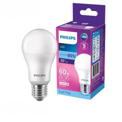 Imagem de Kit 10 lampadas led bulbo a60 9w 6500k 806lm bivolt