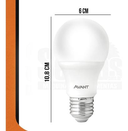 Imagem de Kit 10 lampadas led pera br6500k 200 9w-e27 274061374 biv