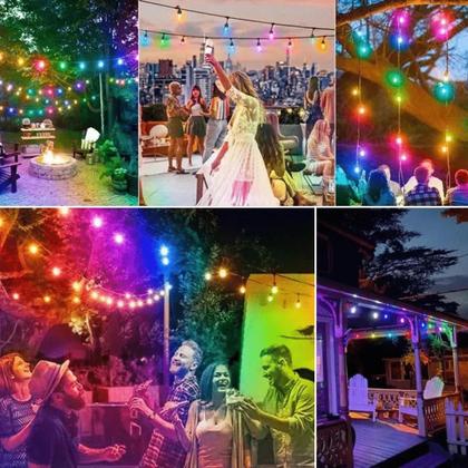 Imagem de Kit 10 Lâmpadas Led Retrô Filamento Bolinha 1w S14 110v Abajur Luminárias 61460