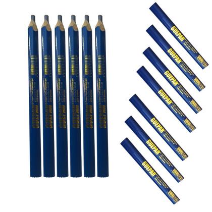 Imagem de Kit 10 Lápis Carpinteiro Azul Marceneiro Pedreiro Obra