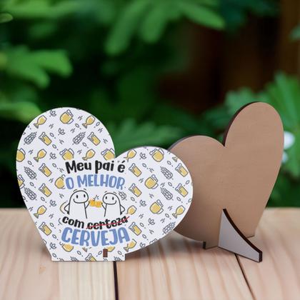 Imagem de Kit 10 Lembrancinhas Dia Dos Pais Mdf Coração