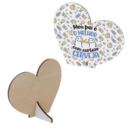 Imagem de Kit 10 Lembrancinhas Dia Dos Pais Mdf Coração