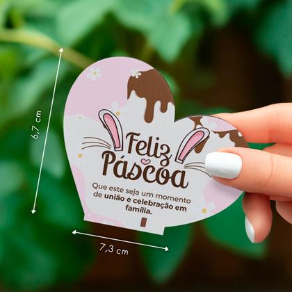 Kit 10 Lembrancinhas Pascoa MDF Coracao Decorativo - Bazar dos