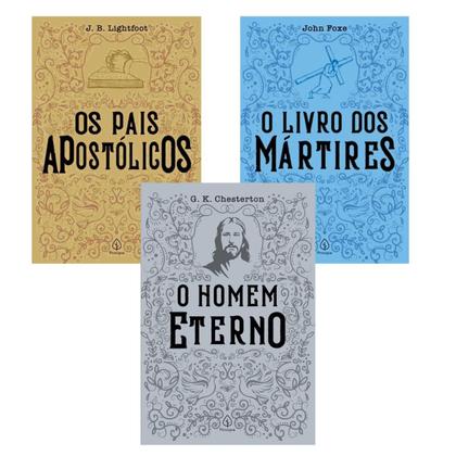 Imagem de KIT 10 Livros Literatura Cristã Edição Especial Peregrino Mártires Apostólicos Deus Irado Faria Jesus Cristo Confissões