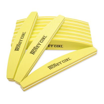 Imagem de Kit 10 Lixa Polidora Buffer Bumerangue Unhas Gel Honey Girl