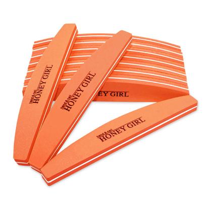 Imagem de Kit 10 Lixa Polidora Buffer Bumerangue Unhas Gel Honey Girl