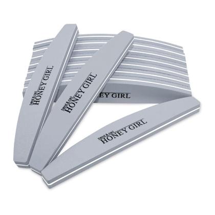 Imagem de Kit 10 Lixa Polidora Buffer Bumerangue Unhas Gel Honey Girl