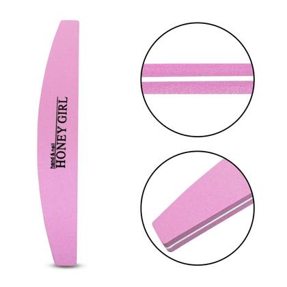 Imagem de Kit 10 Lixa Polidora Buffer Bumerangue Unhas Gel Honey Girl