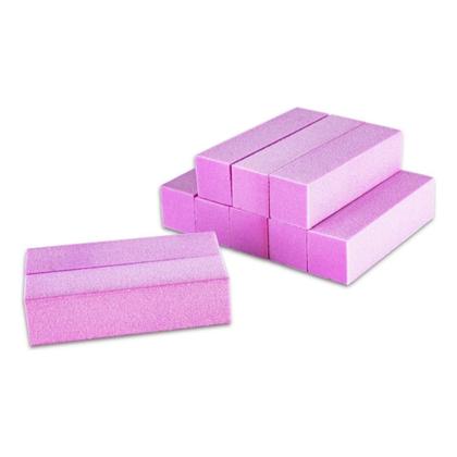 Imagem de Kit 10 Lixas Bloco Rosa Polidora Fecha Poros Polir Unhas Honey Girl