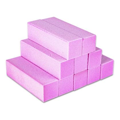 Imagem de Kit 10 Lixas Bloco Rosa Polidora Fecha Poros Polir Unhas Honey Girl