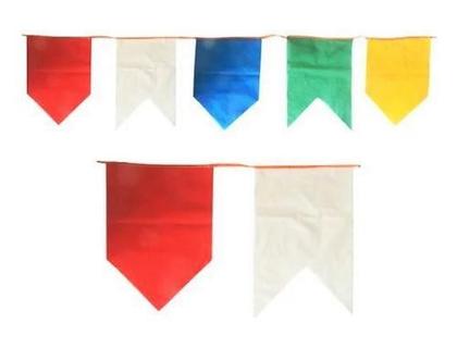 Imagem de Kit 10 metros bandeirinha plástico decoração festa junina - loja do abençoado