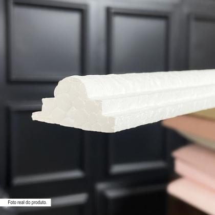 Imagem de Kit 10 Metros Moldura Isopor Rodameio Decorativa Boiserie