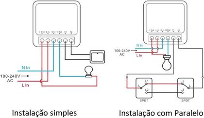 Imagem de Kit 10 Mini Interruptor Inteligente 16a Wifi
