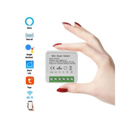 Imagem de Kit 10 Mini Interruptor Inteligente 16a Wifi