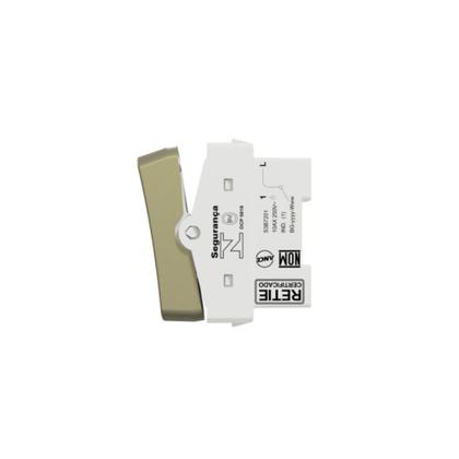 Imagem de Kit 10 Modulo Interruptor Simples Miluz Dourado Sch S3B72013